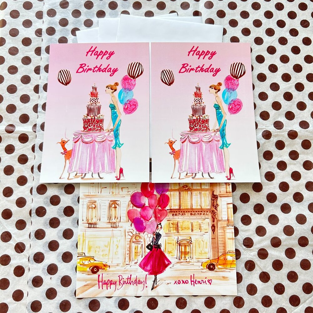 Henri Bendel Happy Birthday Notecards – Set of 3